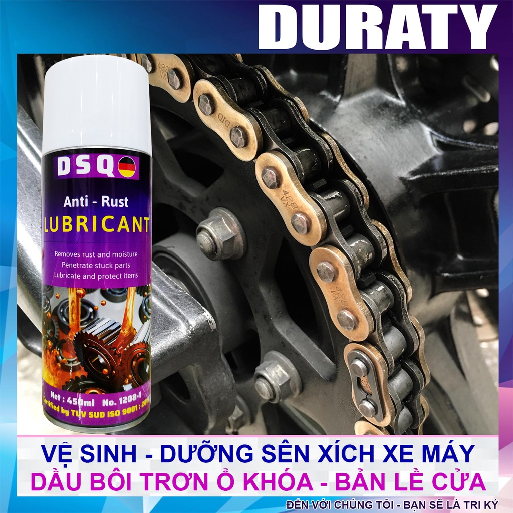 Xịt Dưỡng Sên - Vệ Sinh Sên Xe Máy, Ô tô - Xịt Xích - Dầu Bôi Trơn Chống Rỉ Ổ Khóa, Bản Lề Cửa - THIS Anti Rust