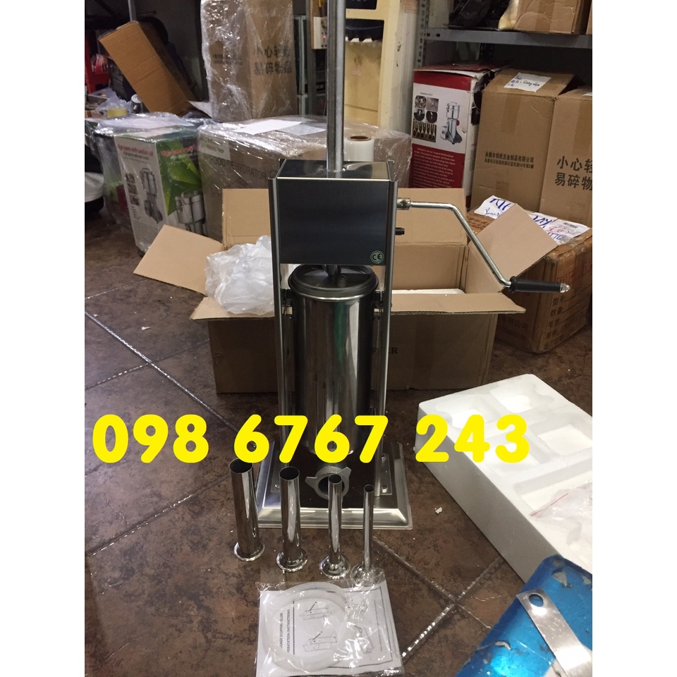 Máy nhồi xúc xích thủ công 5 lít nhồi 4 kg nguyên liệu