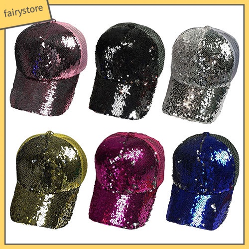 Mũ Lưỡi Trai Đính Kim Sa Lấp Lánh Cho Nam Và Nữ