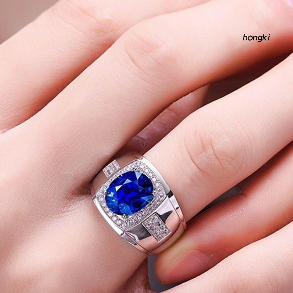 Nhẫn Đính Đá Zircon Sang Trọng Cho Nam Và Nữ