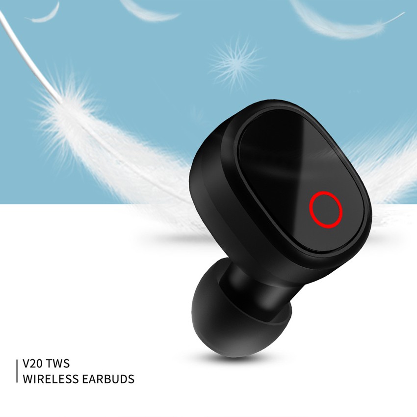 [BẢO HÀNH 6 THÁNG] Tai nghe V20 TWS wireless bluetooth 5.0 earbuds