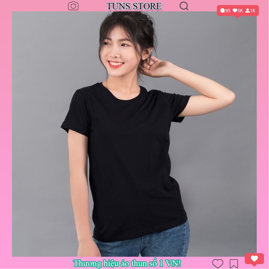 Áo Thun Trơn Nam Nữ Basic Tee Ngắn Tay Vải Cotton Thoáng Mát - TUNS STORE | BigBuy360 - bigbuy360.vn