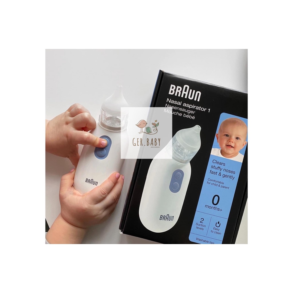 Máy Hút Dịch Mũi Trẻ Em Braun Cho Bé từ 0 Tuổi - Hàng Đức Chính Hãng