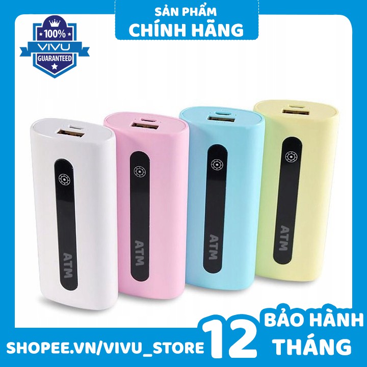 Sạc Dự Phòng Mini ATM 5000 mAh - bavok