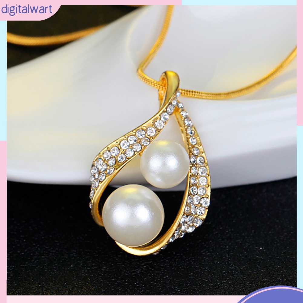 Set Trang Sức Đính Ngọc Trai Nhân Tạo Sang Trọng Thanh Lịch Dành Cho Nữ