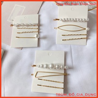 Set Kẹp Tóc Ngọc Trai 4 Chiếc