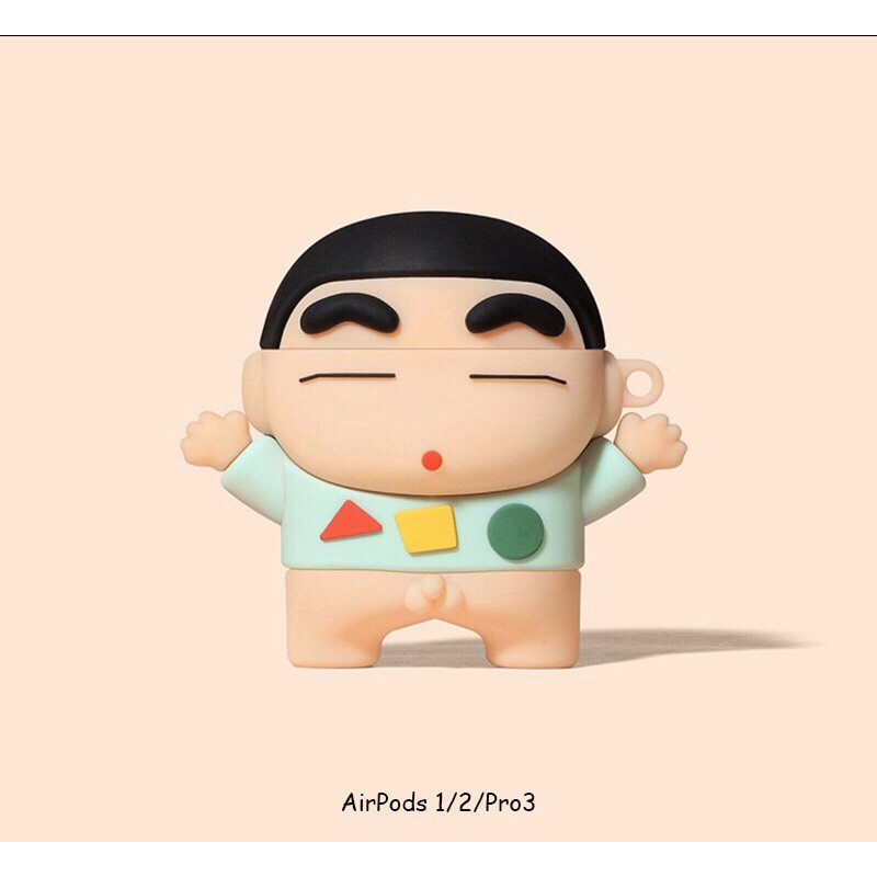 Ốp Case Airpod Cu Shin Cá Mập Que Kem Khủng Long Xanh Tay Mèo Dễ Thương C2