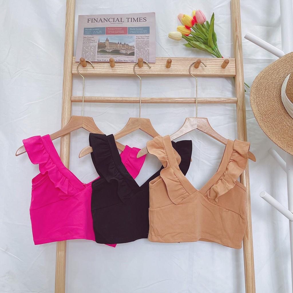 Áo Croptop Hở Ngực Đẹp Cổ Cuốn Biên Cực Xinh Dễ Mix Đồ Hàng Chuẩn Công Ty | Áo Croptop Nữ Ôm Kiểu Dáng Ulzzang CT18