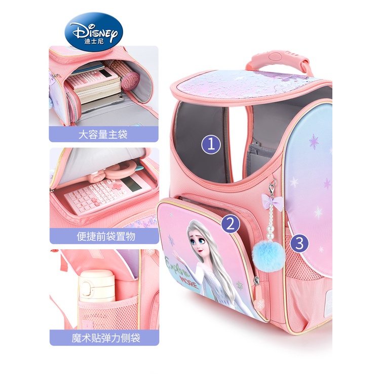 Balo Đi Học Họa Tiết Công Chúa Băng Giá Elsa Phong Cách Mới Dành Cho Bé Gái 2022