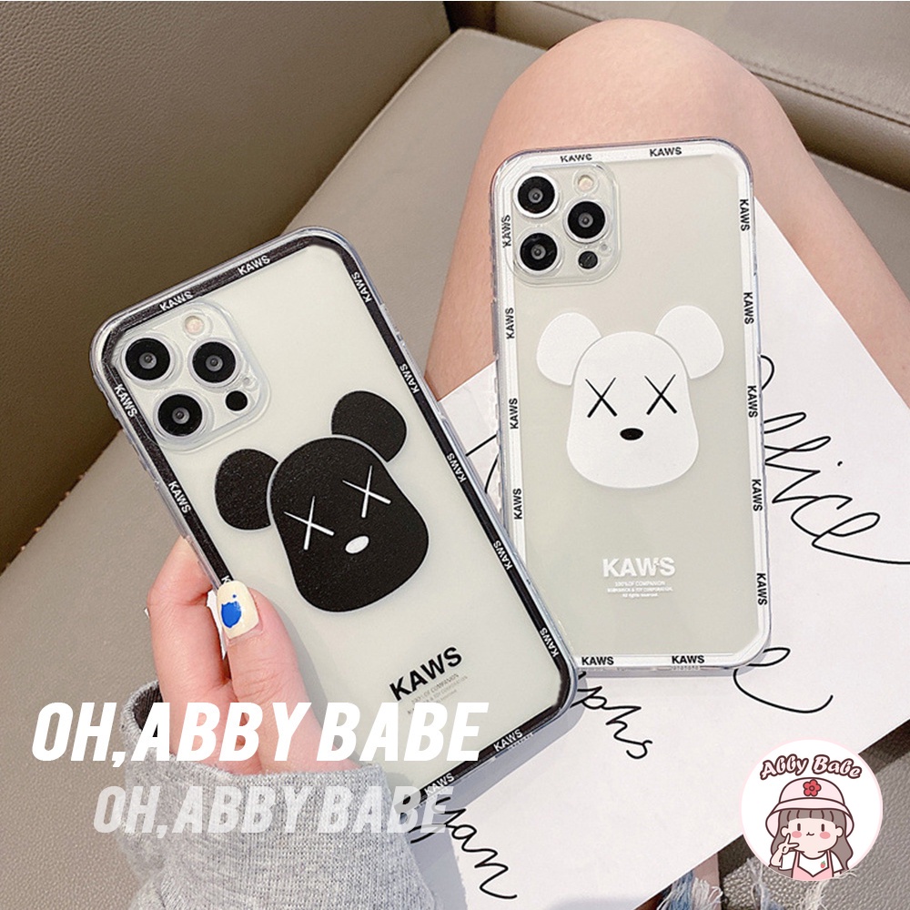 Ốp Điện Thoại TPU Mềm Chống Sốc Họa Tiết Kaws Thời Trang Cho IP 13 12 11 Pro Max XR 8 7 Plus