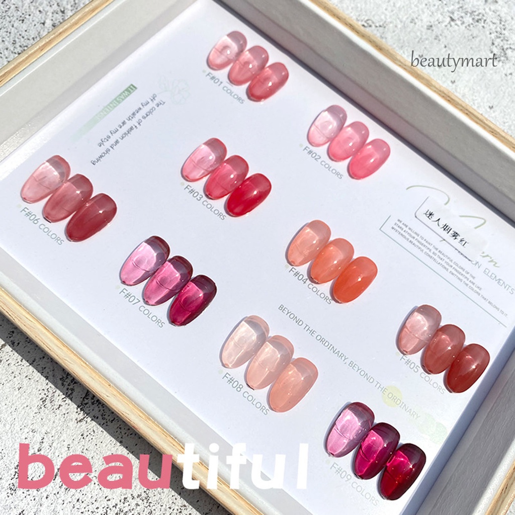 [Hàng mới về] Sơn Móng Tay Dạng Gel Trong Suốt Loại Bỏ Nước Sơn Móng Tay 8ml