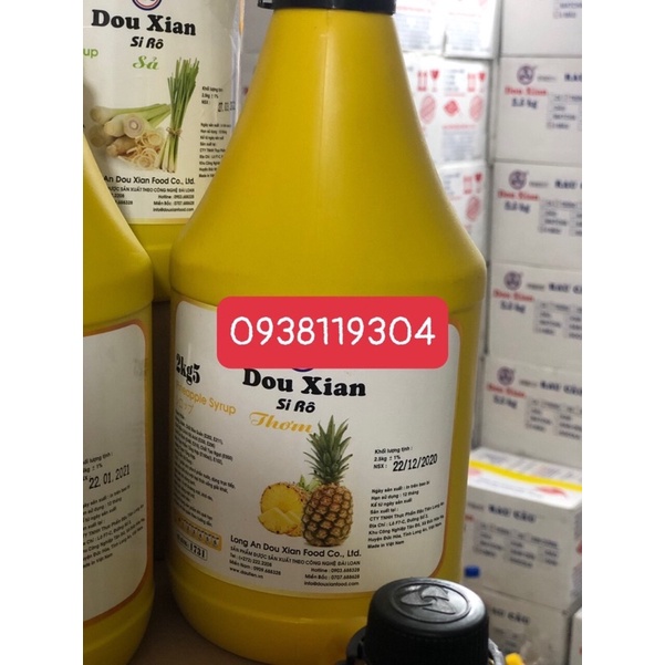 Siro Đào DowXian 2kg5 bình Vàng