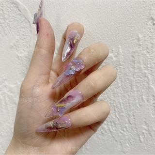 Bướm Pha Lê Đính Móng Cầu Vòng