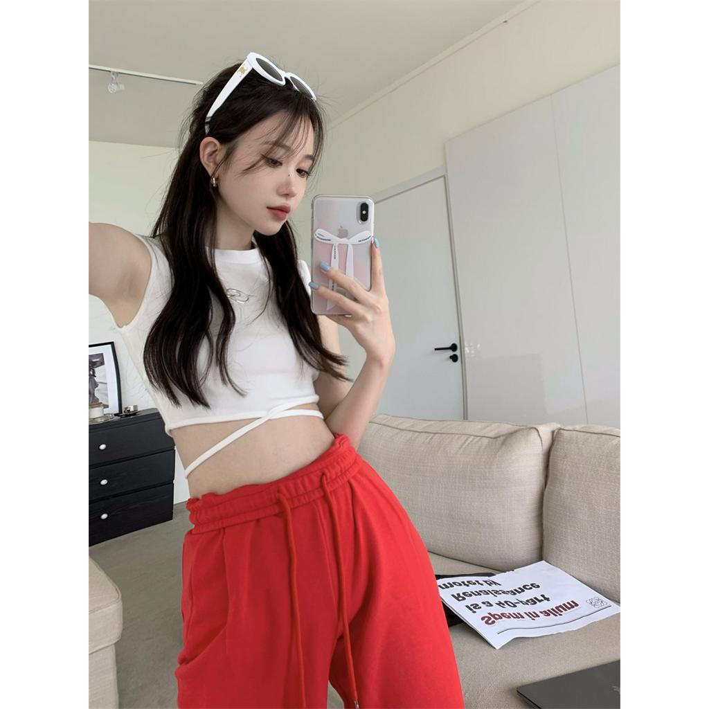 Áo Dây Cột Dây Dáng Ôm Ngắn Thời Trang Quyến Rũ 63200