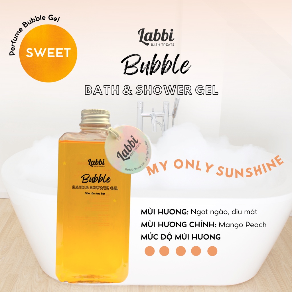 MY ONLY SUNSHINE [Labbi] Tạo bọt bồn tắm / Gel tắm tạo bọt / Bubble Gels