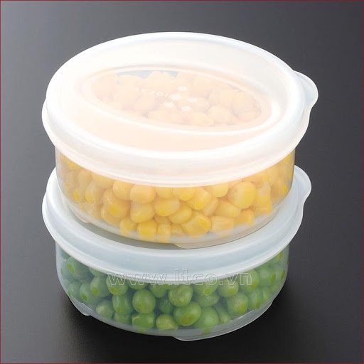 Set 2 Hộp đựng cơm văn phòng , hộp nhựa đựng thực phẩm thức ăn tủ lạnh, dùng lò vi sóng INOMATA 180ml Nhật Bản