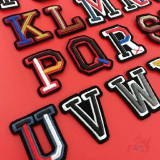 ☸ 3D Multicolor Letter Patch ☸ 1Pc Diy Sew On Patch Apparel Applique