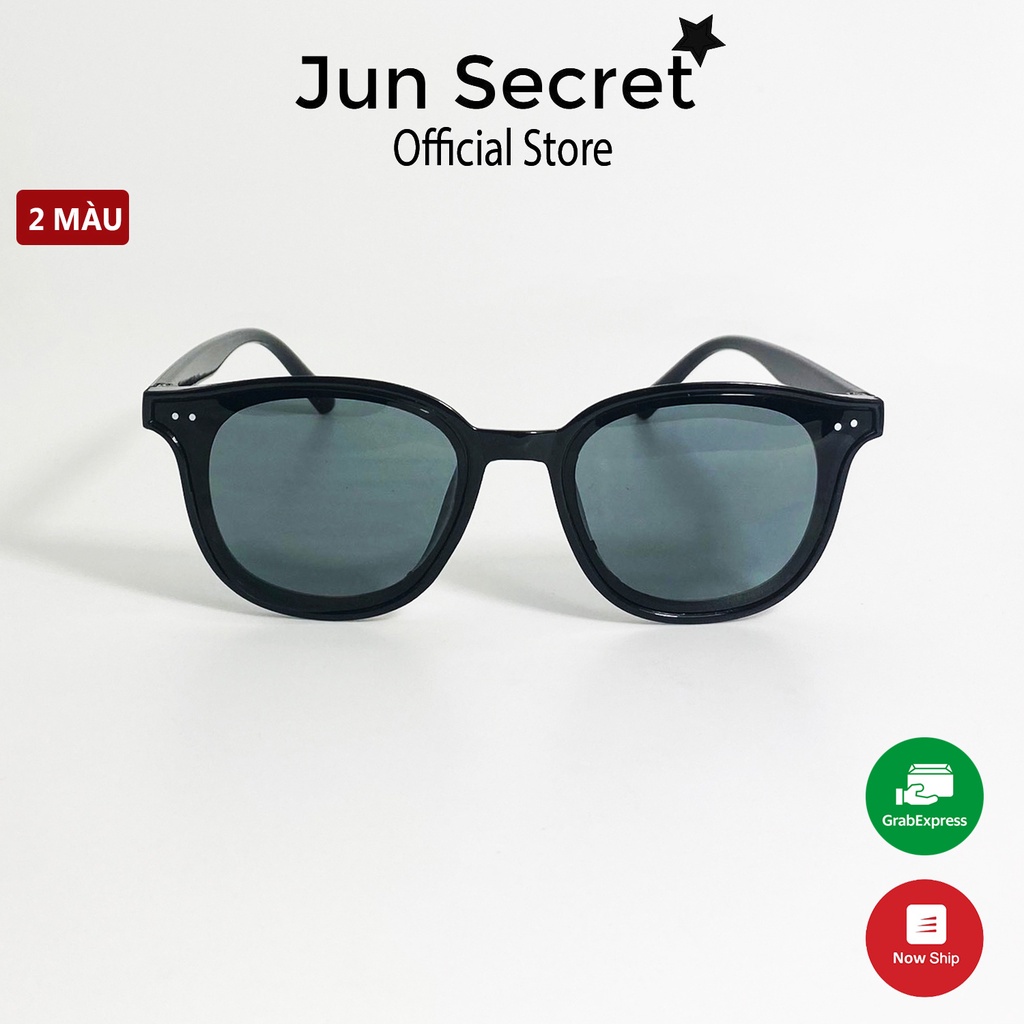 Kính mát nam nữ thời trang Jun Secret gọng nhựa cao cấp, phong cách Hàn Quốc hot trend, tròng chống tia UV JS6A15