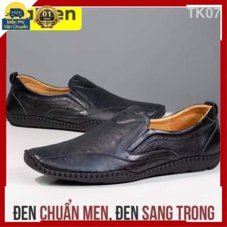 Giày Lười  Da Bò,Giày Da Nam Cao Cấp  Hamen MSKT01 ,Đế Khâu Da Bò Êm Mềm, Bảo hành nổ da 12 tháng kt0