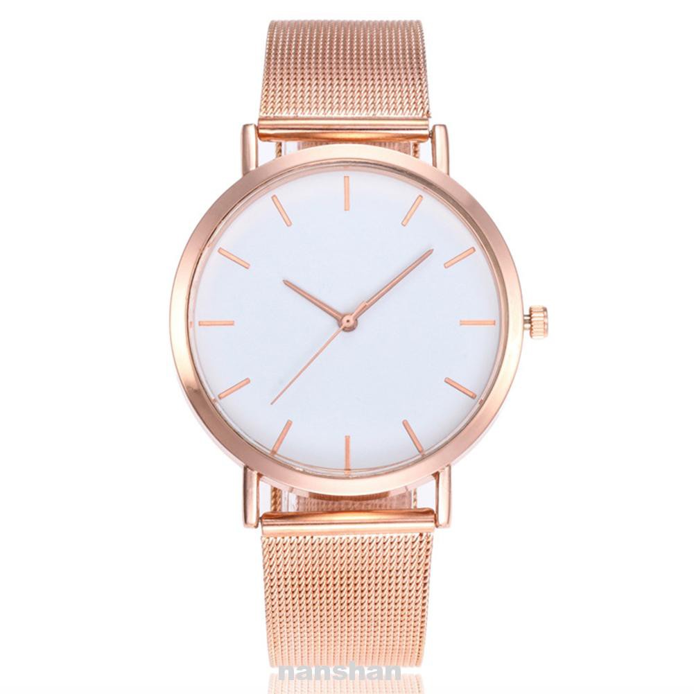 Women Watch Quartz Stainless Steel Strap Clock Wrist