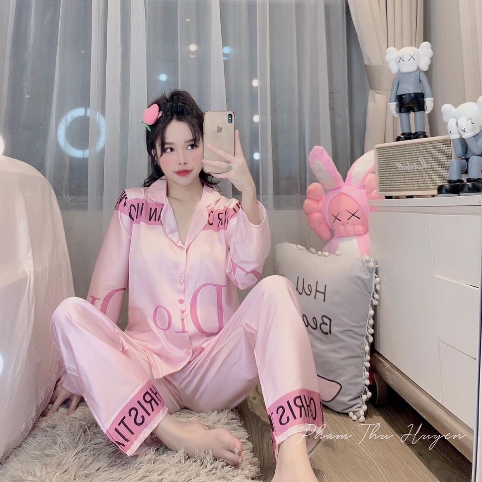 Bộ đồ ngủ nữ hàn quốc cao cấp, đồ ngủ chất liệu lụa latin siêu mềm mịn, nhiều họa tiết - ROSE