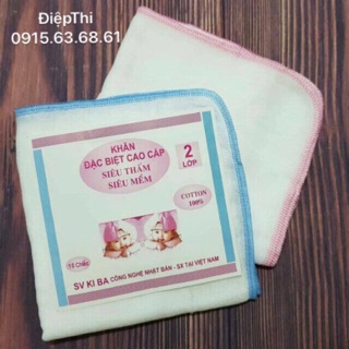 10 khăn sữa 2 lớp đẹp kiba