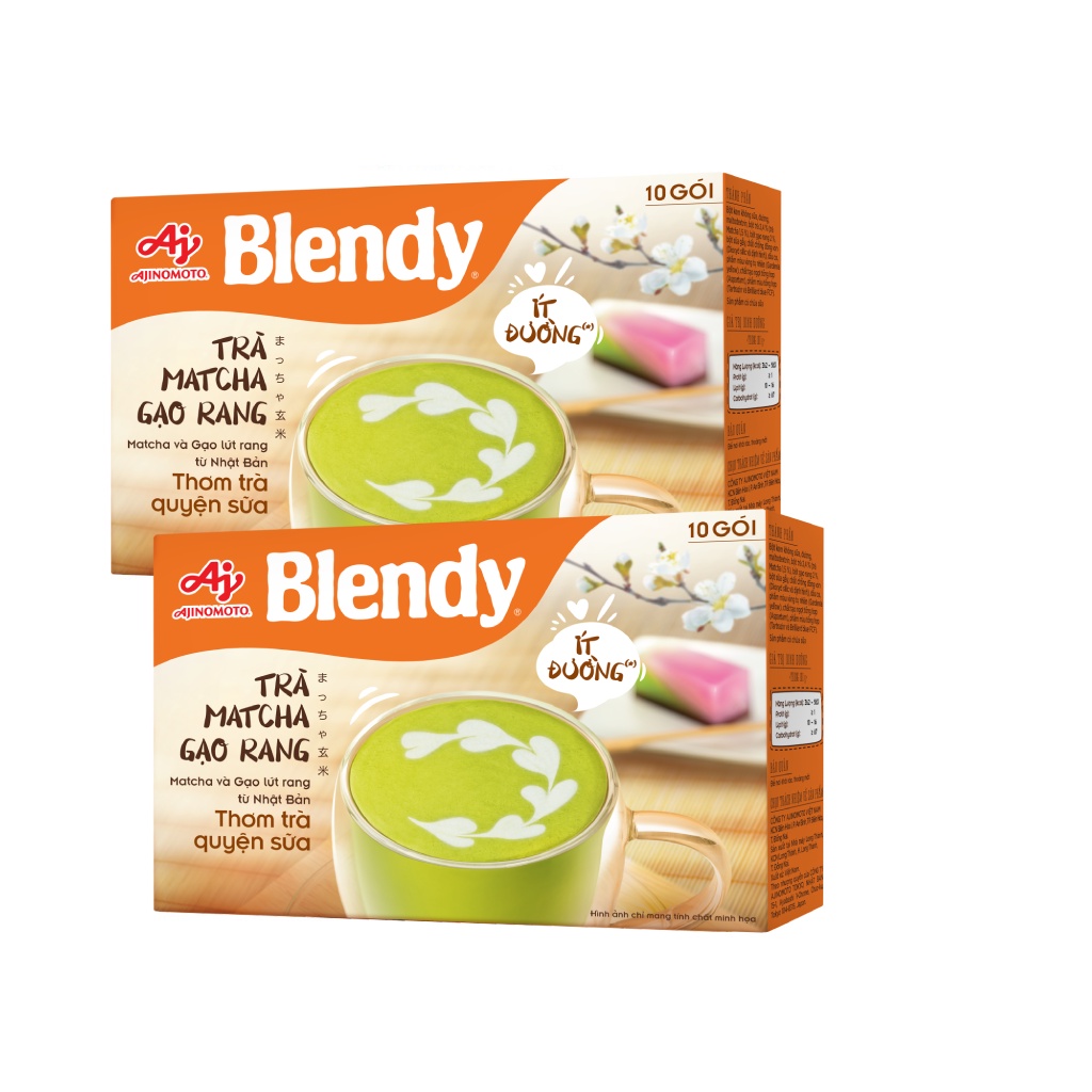 Combo 2 Hộp Trà Blendy® Matcha Gạo Rang 160g/Hộp