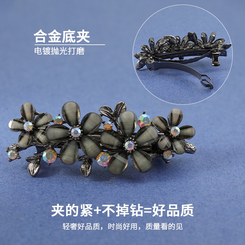 Kẹp Tóc Đính Đá Thanh Lịch Thời Trang Cho Phụ Nữ Trung Niên