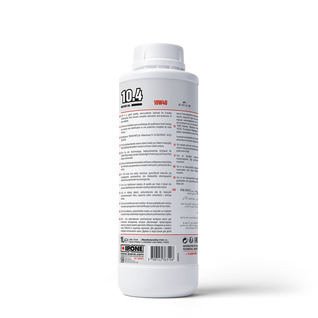 Nhớt xe máy 4T Ipone 10.4 10W-40 (1L)