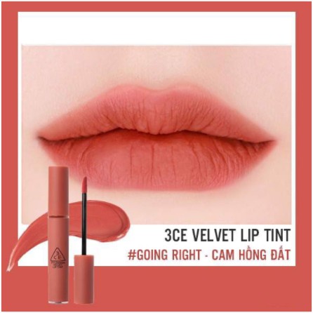 Son kem siêu lì 3CE Velvet Lip Tint #GOING RIGHT (20/02/2022)
