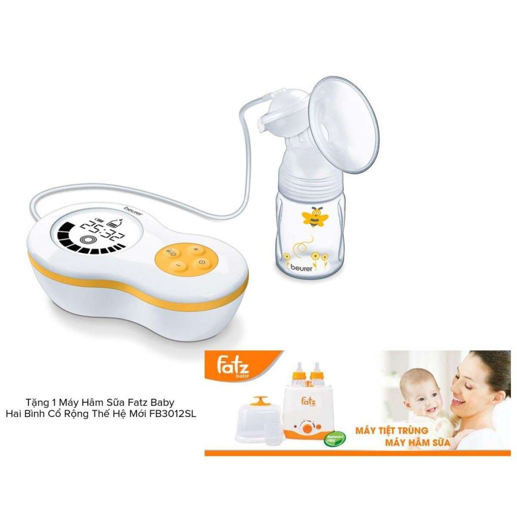 Máy hút sữa Beurer BY40 + Tặng 1 Máy Hâm Sữa Fatz Baby Hai Bình Cổ Rộng Thế Hệ Mới FB3012SL