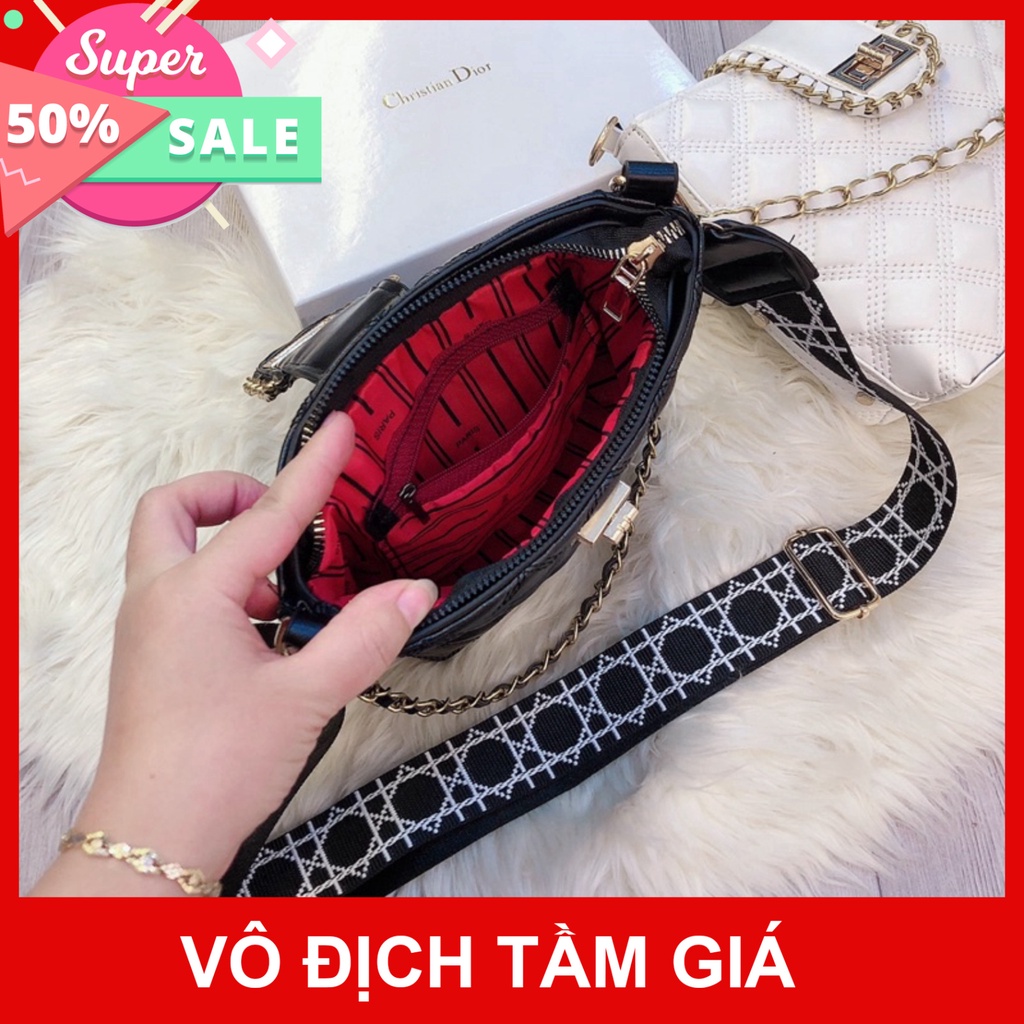 [Gía Hủy Diệtt] Túi xách nữ đeo chéo ô trám thời trang chất da pu mềm