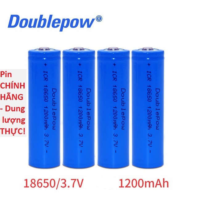 [MỚI]Bộ sạc thông minh 4 khe DoublePow  dùng sạc cho pin 10440, 16340, 14500, 18650 (Mua tùy chọn)