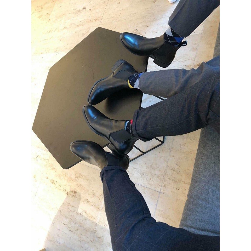 Tất trám nam cao cổ đi boots, vớ đi giày tây
