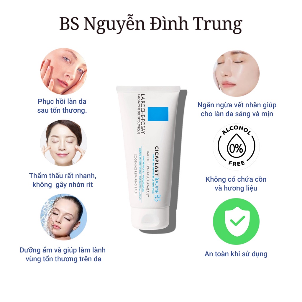 Kem Dưỡng Giúp Làm Dịu Và Phục Hồi Da La Roche-Posay Cicaplast Baume B5 40ml - BS Nguyễn Đình Trung