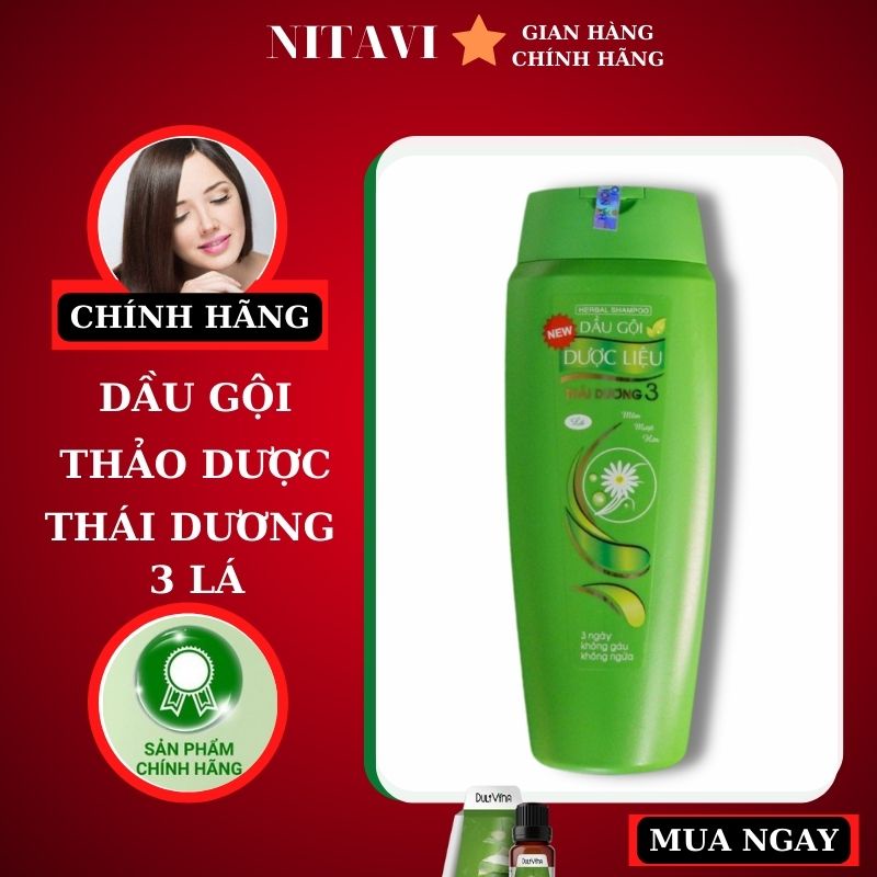 Dầu gội đầu THÁI DƯƠNG 3 dược liệu thảo dược thiên nhiên chính hãng