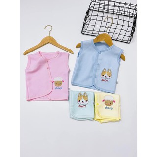 Áo gile cotton cho bé sơ sinh
