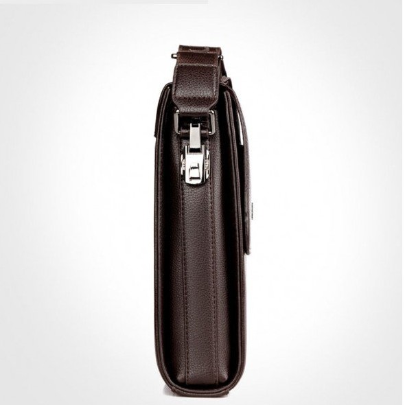 Túi đeo chéo nam da bò khóa số T76 BOLINDAISHU 28x23x6,5cm bảo hàng 12 tháng (Nâu-Đen) | BigBuy360 - bigbuy360.vn