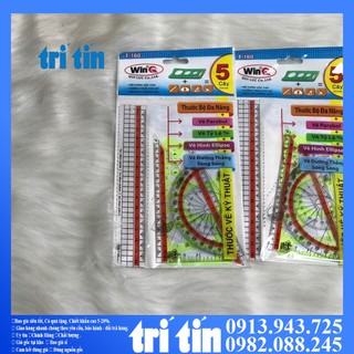 (Hàng cao cấp sẵn hàng, giá sỉ)❣️𝑭𝒓𝒆𝒆𝒔𝒉𝒊𝒑❣️ Thước bộ dẻo WinQ T - 160 ( 5 cây )