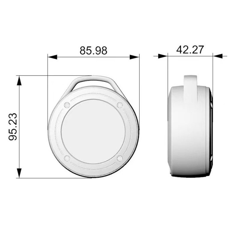 Loa bluetooth mini Gutek S536 cầm tay nhỏ gọn có dây đeo nghe nhạc siêu bass không dây
