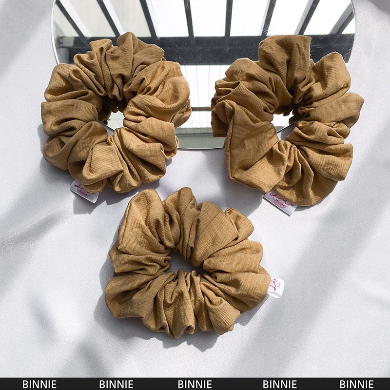 BINNIE - Dây chun buộc tóc Linen Scrunchies Handmade