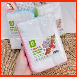 Khăn Sữa Cho Bé/Khăn Sữa Mipbi 3 Lớp-4 Lớp  Mềm Mại Và An Toàn Cho Da Bé[SET 10C]