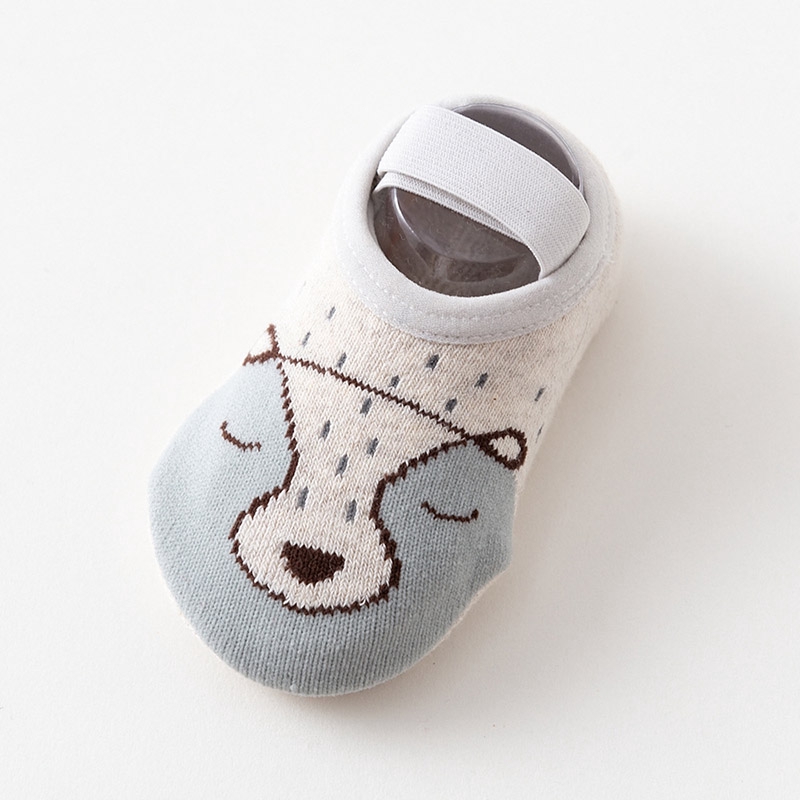 Vớ cotton dày chống trượt giữ ấm cho bé