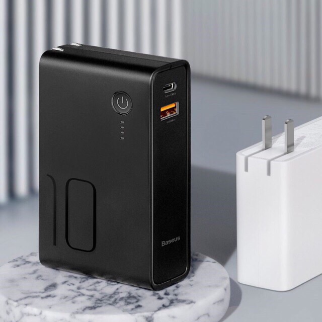 Bộ sạc nhanh tích hợp pin dự phòng Baseus power station 2in1 10000 mAh