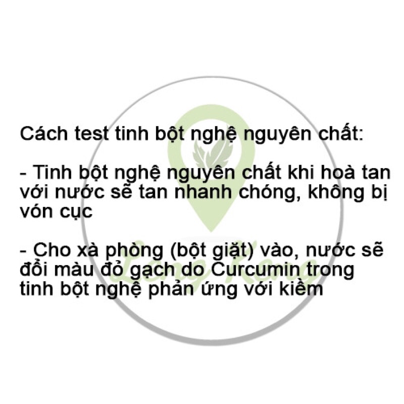 Tinh bột nghệ nguyên chất Organic