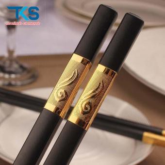 Bộ 10 đôi đũa hợp kim mạ vàng