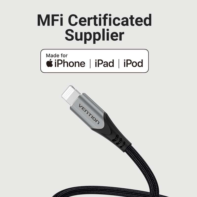 VENTION Cáp SạC Nhanh USB 2.0 2.4A 480Mbps Cho iP 12