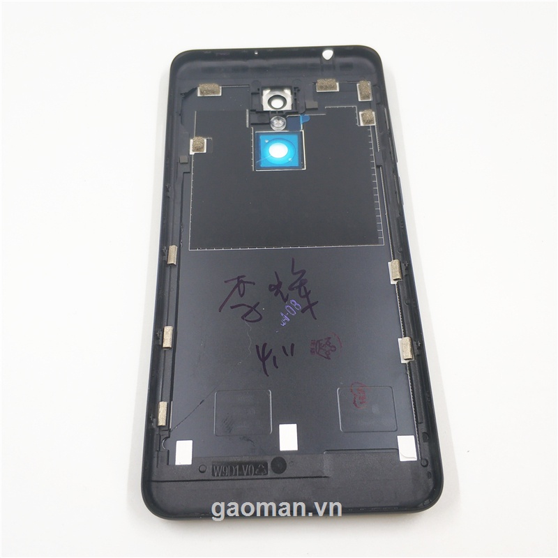 Nắp Lưng Điện Thoại Bằng Kim Loại Có Nút Bấm + Ống Kính Máy Ảnh Cho Xiaomi Redmi 5 Mde1