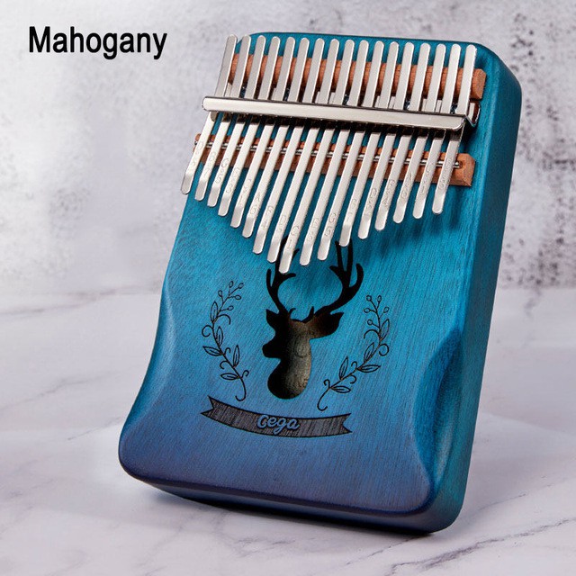 Đàn kalimba Cega 17 phím gỗ tròn cứng Cameroon Mahagony GECKO000076-02 Hàng chính hãng