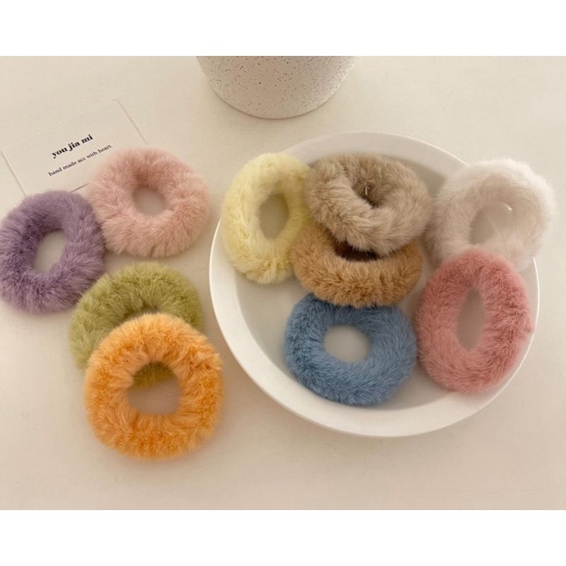 giá sỉ.combo 10 cột tóc xinh mẫu lông sang trọng đủ màu=55k
